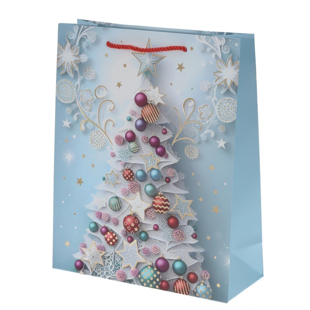 GAEM Пакет подарочный (бумага 210г/м2, блок 12шт), L30 W12 H39 см, 4в.