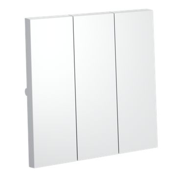 Клавиши для выключателя/переключателя трехклавишного, S70 (белый матовый)