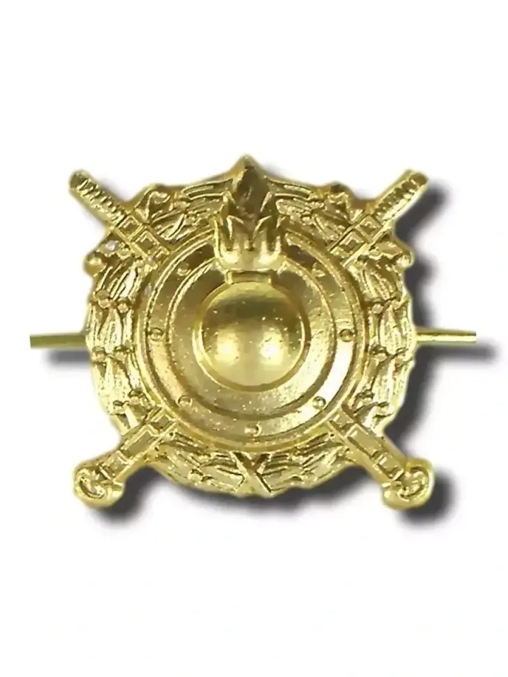 Эмблема петличная ВВ металл золото