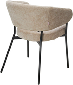 Стул М-City DISAUR Саг (Sage 3018-10) Бежевый, Шенилл, Черный каркас