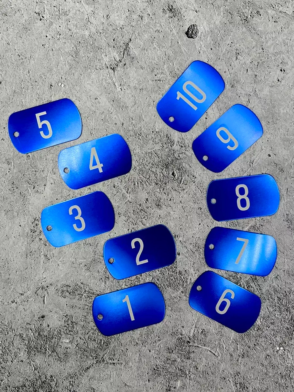 Номерки на ключи металлические