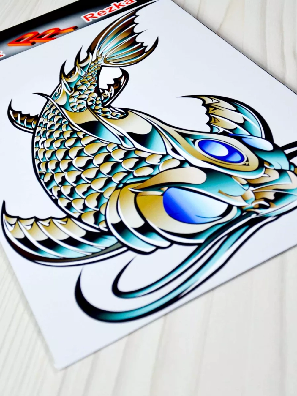 Наклейка - Стальная рыба