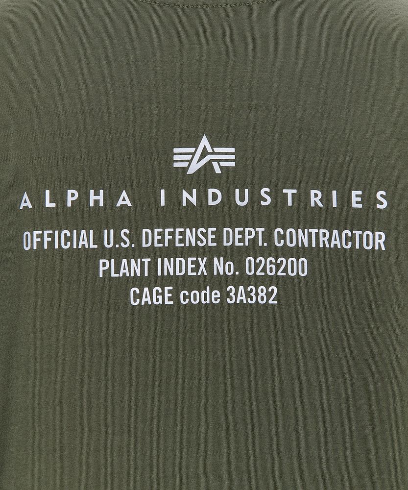 Футболка Alpha Industries Reflective Contract Зеленая