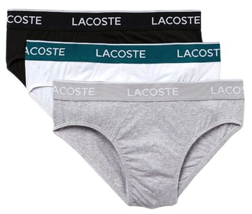 Боксерки теннисные Lacoste Cotton Stretch Casual Briefs 3P