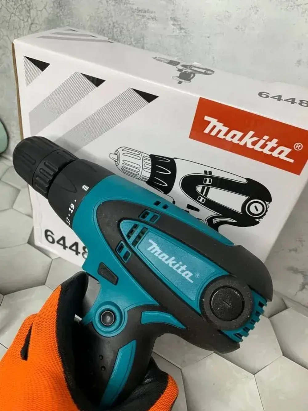 Makita Дрель-шуруповерт электрическая сетевая, щеточный инструмент 670 Вт, 25 Нм/ Мини дрель ручная, шуруповерт от сети