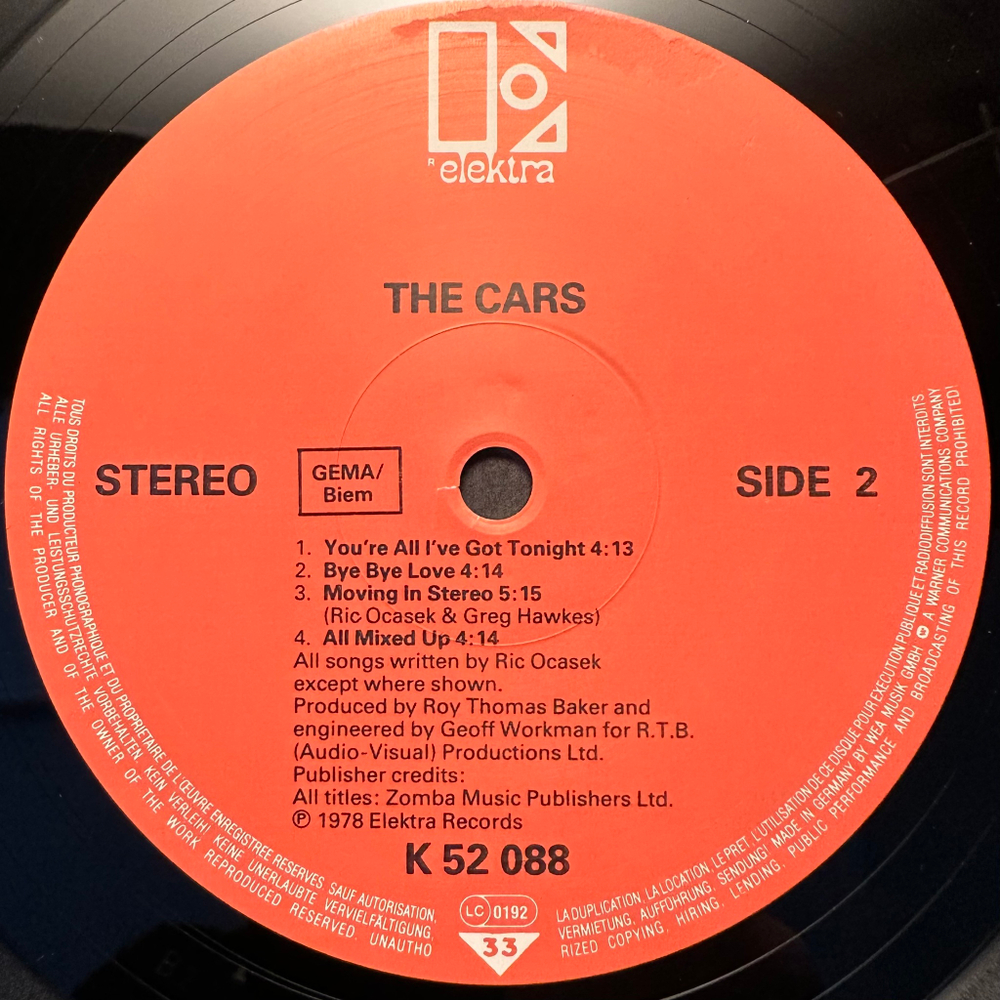 The Cars - The Cars (Европа)