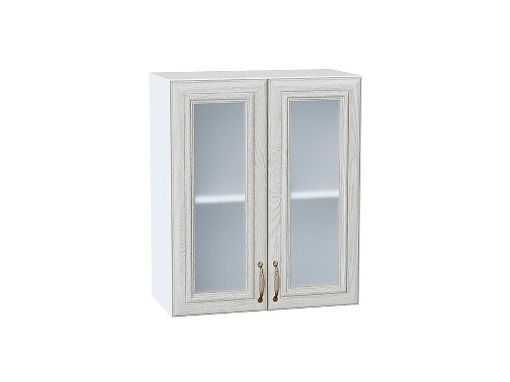 Шкаф верхний с 2-мя остекленными дверцами Шале