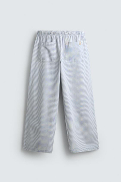 ZARA БРЮКИ BAGGY FIT В ПОЛОСКУ, ПОЛОСКИ