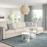 Угловой 4-местный диван с шезлонгом - IKEA VIMLE/ВИМЛЕ ИКЕА, 322х164х68 см, бежевый