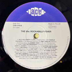 Винтажная виниловая пластинка LP The Fifties Rockabilly Fever (UK 1989)