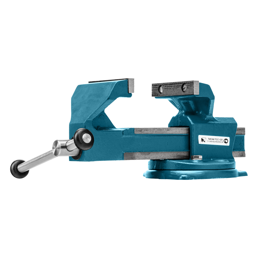 Тиски слесарные, 125 мм, поворотные (Глазов)