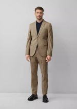 s.O PURE: тонкие классические брюки из мелированной эластичной ткани Black Label