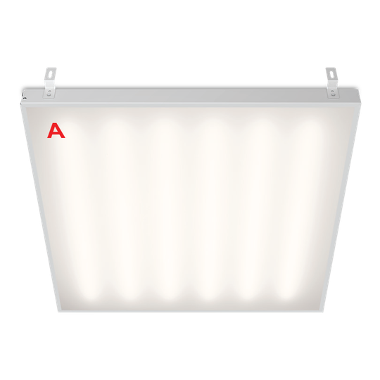 Светильник ГРИЛЬЯТО ДВО02-041 с БАП EM1 54Вт 4000К IP40 Матовый 6000лм 588х588х40мм WOLTA PRO