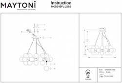 Подвесная люстра Maytoni Dallas MOD545PL-25BS