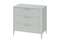 Комод Type 3 ящика ширина 90 см (светло-серый)