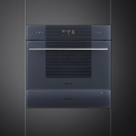 SMEG SO4102M1G Компактный многофункциональный духовой шкаф, комбинированный с микроволновой печью, ширина 60 см, высота 45 см, 11 функций, стекло Neptune Grey