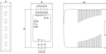 Преобразователь AC-DC сетевой Mean Well MDR-100-12