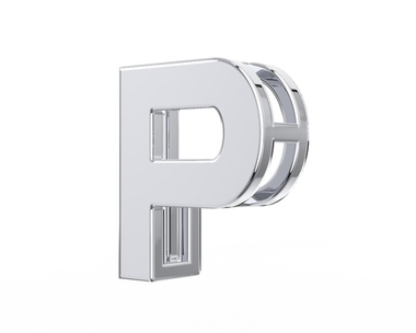 Колье буква "P" на цепочке