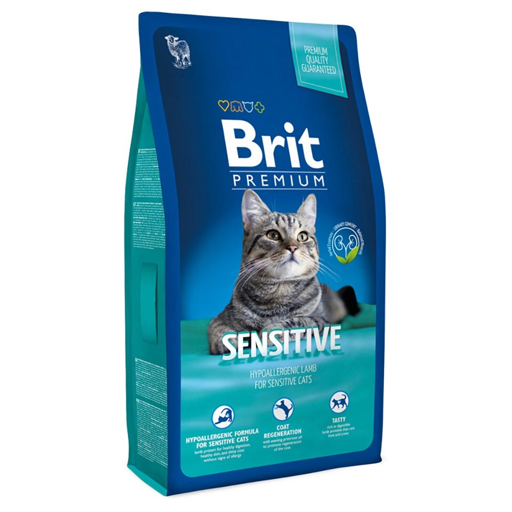 Brit Premium корм для кошек с чувствительным пищеварением с ягненком (Cat Sensitive)