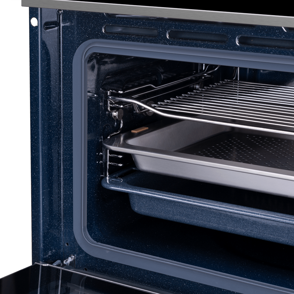 Компактный духовой шкаф электрический с паром MAUNFELD MCMO5016STGB