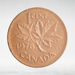 Canada, 1 Cent, 1976 – Elizabeth II (Second Portrait), XF