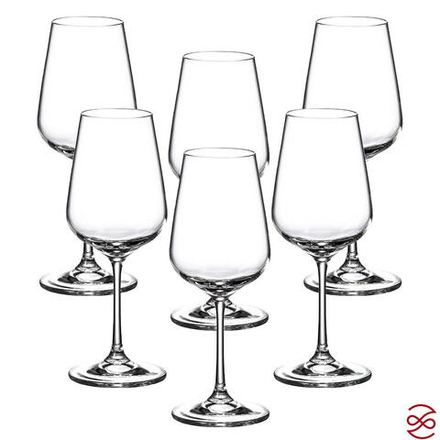 Набор бокалов для вина Crystalite Bohemia Strix/Dora 360 мл (6 шт)