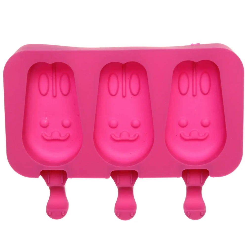 Форма для приготовления мороженого «Зайки» силиконовая 19,5*15см