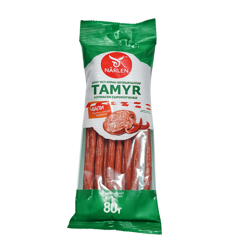 Колбаски сырокопченые Tamyr Narlen 80 гр