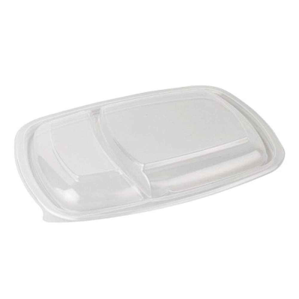 Крышки для одноразовый контейнеров К-230, 2-х секц. (300 шт)