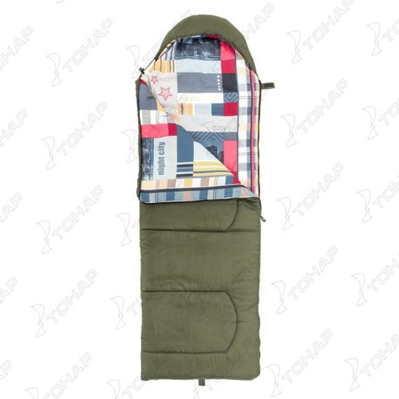 Спальный мешок TRAVEL 300 (210х70) Hollowfiber зелёный (N-SB-H300-210x70) NISUS