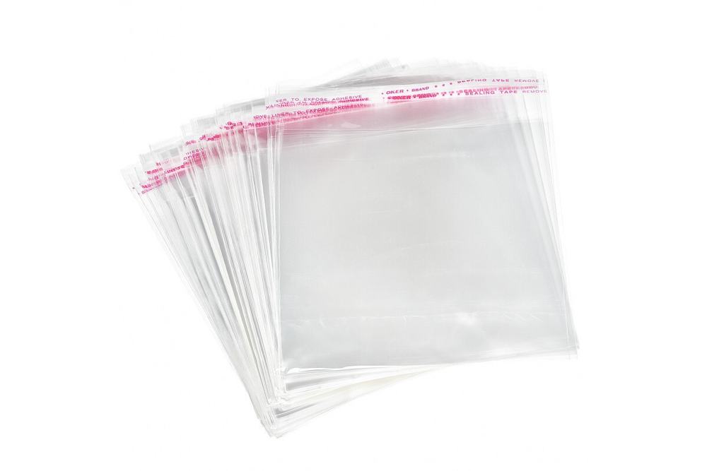 Пакет с клеевым клапаном 12*12/3 см 25мкм(100шт в упак)