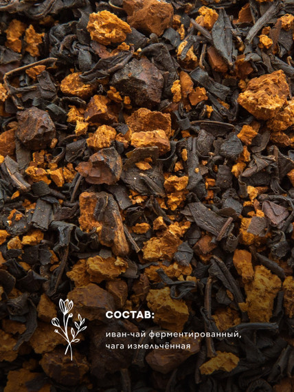 Иван-чай с чагой в крафт пакете