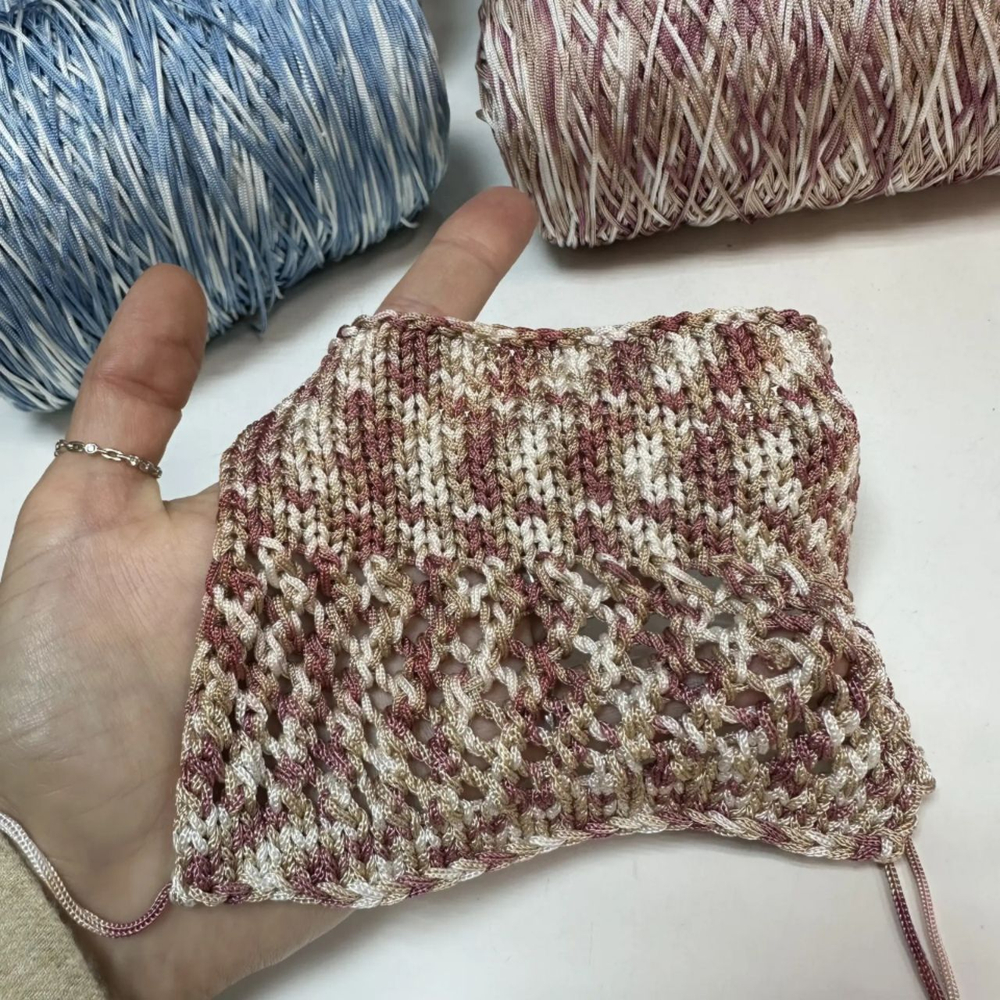 3478K - Missoni; 100% вискоза; 300м/100гр; col. 511, цвет: белый, роза антик; S506
