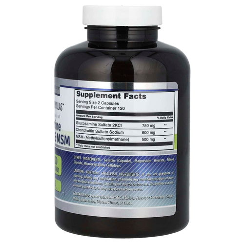 Amazing Nutrition, глюкозамин, хондроитин и МСМ, 240 капсул