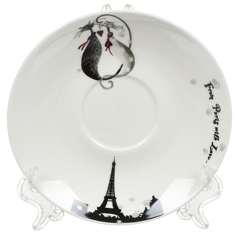 Чайная пара керам, 2 пр, 1 перс, 280 мл, Daniks, Ля Мур Эффель