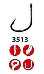 Крючок рыболовный BKS-3513F №01, 0,30mm - 20cm упк по 2шт