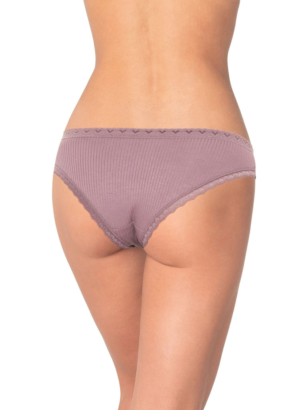 Трусики-слипы из деликатного хлопкового полотна (Размер: S) (Цвет: розовый)