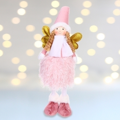 Фигурка новогодняя «ФЕЯ - Сказочный день» 47*25 см, Розовый