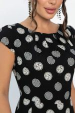 Платье Габриэль (черное/круги) П13953-10М LT Collection