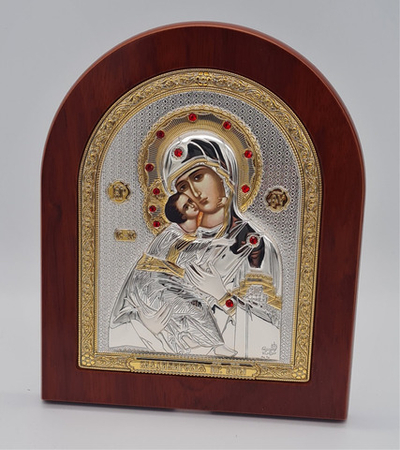 Икона подар. RS 4 DAG-7 Владимирская БМ риза(КовБ) 10669598