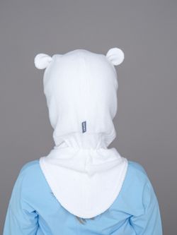 Шлем весенний/осенний вязаный (Молоко) БЭМБИ