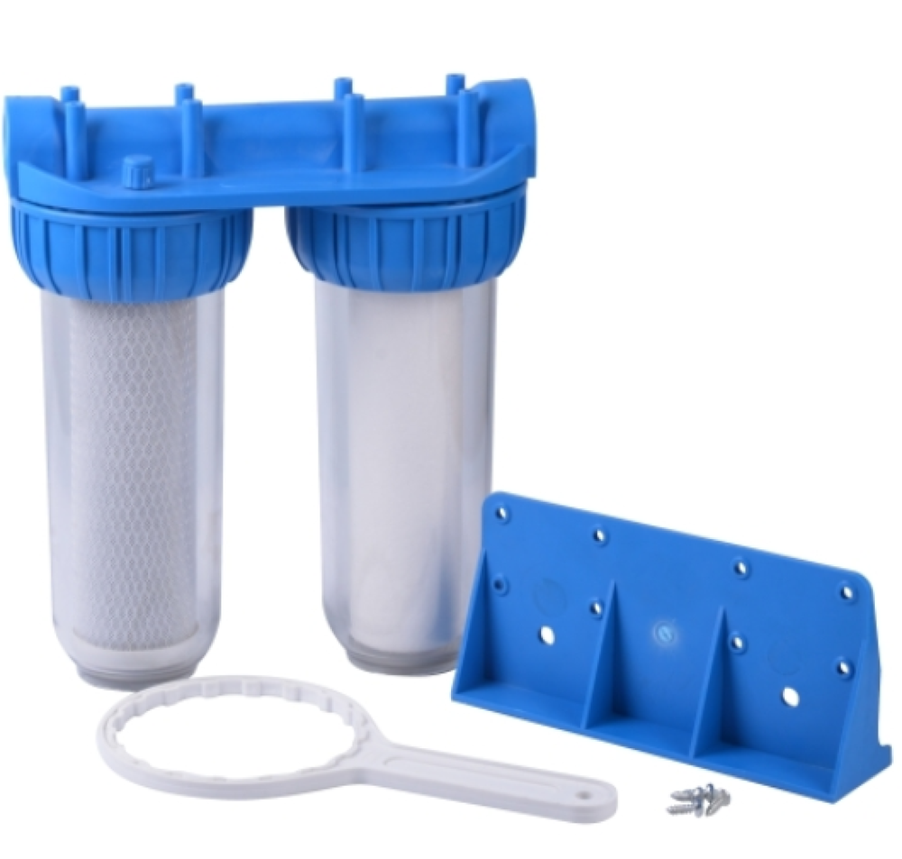Колба фильтра NatureWater SLD 3/4", ДВОЙНАЯ SL10 (прозрач, NW-BR10B3)