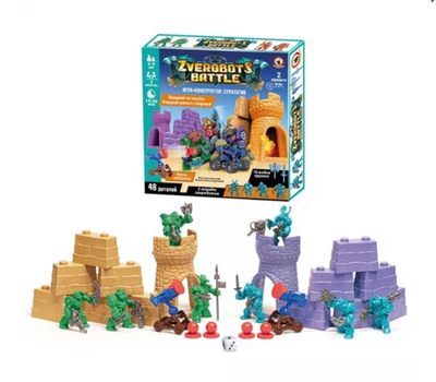 Игра-конструктор 48эл. «Zverobots battle» Битвы Звероботов (Р.с.)
