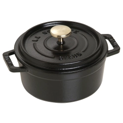 STAUB Мини-кокотница 12 см чугунная кастрюля 400 мл черная