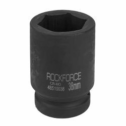 Головка ударная глубокая 1'', 38мм (6гр.) RockForce##Rock FORCE RF-48510038