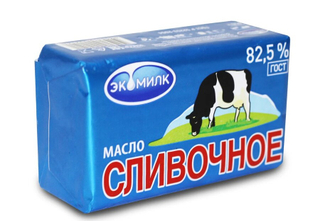 -9% на Масло сливочное 82,5% (коровка), Экомилк