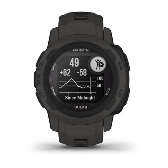 Умные часы Garmin INSTINCT 2S Solar черный
