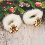 Резинки для волос детские 2шт «КАРОЛИНА - Пряник», цвет как на фото, 4.5*5см