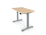 Регулируемый компьютерный стол Bazalt с регулировкой по высоте — столешница МДФ Дуб беленый