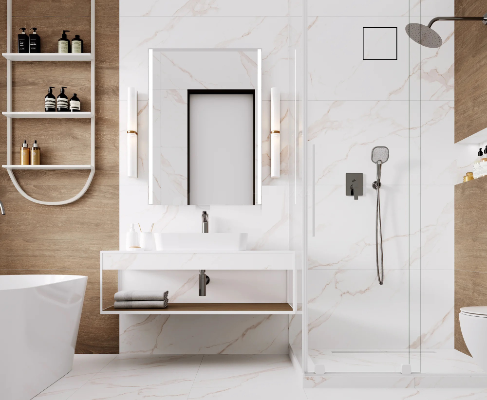 Вентилятор вытяжной теневой Visioner VRM-100 скрытого монтажа, под плитку